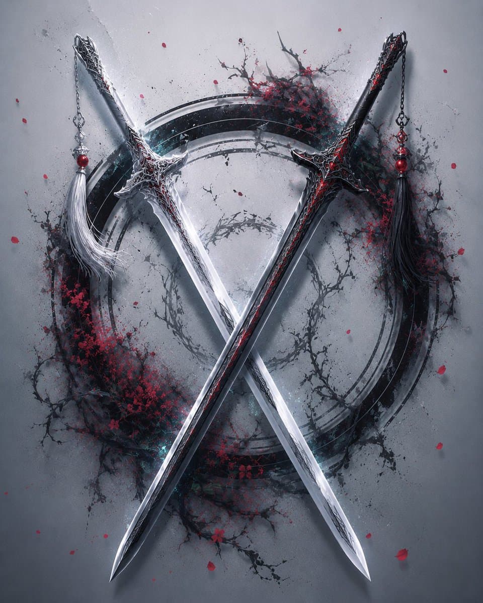 Crossed Dark Eastern Fantasy Halberds preview image 2