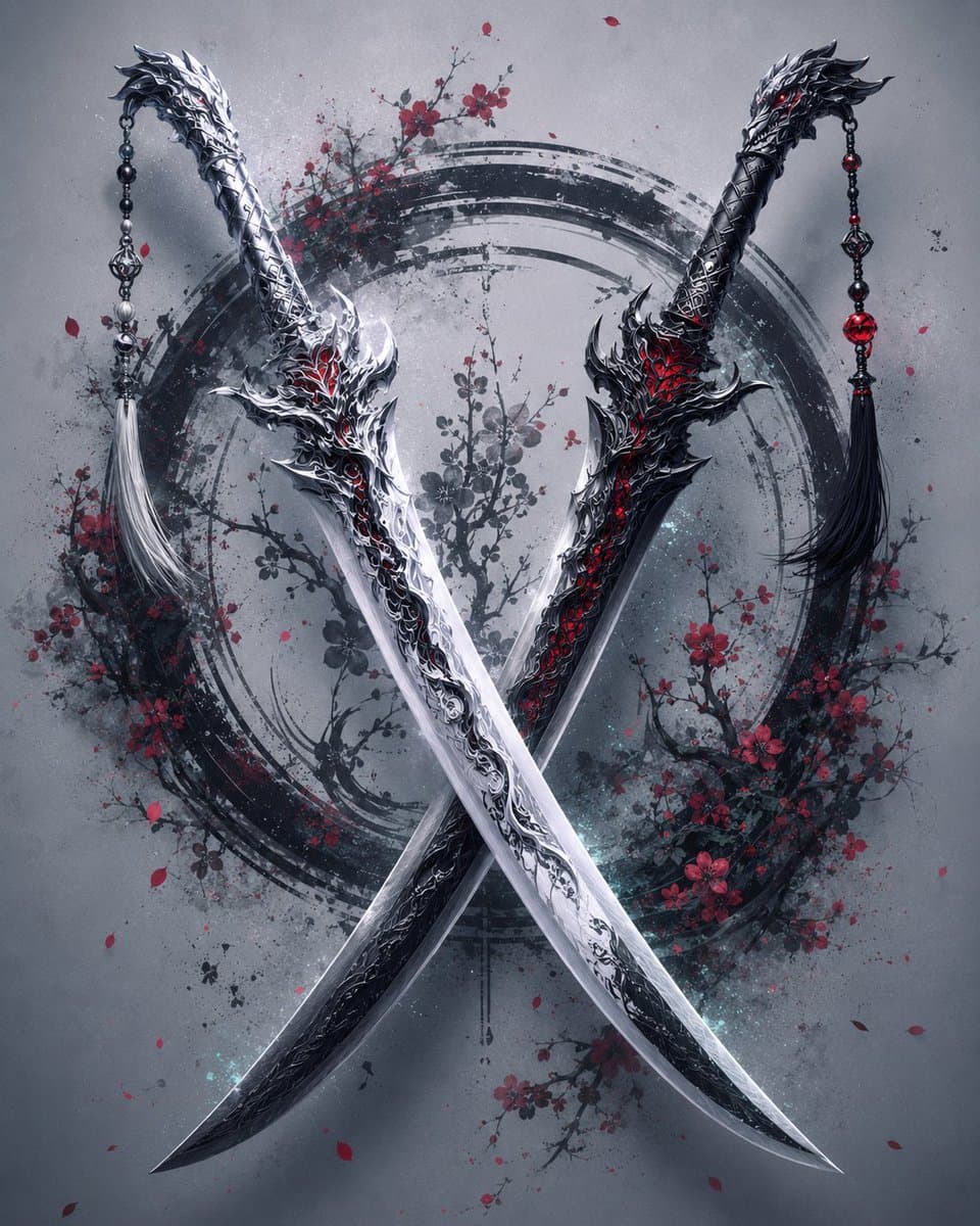 Crossed Dark Eastern Fantasy Halberds preview image 3