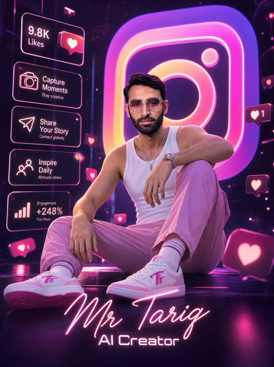 Neon AI Creator Poster preview image 1