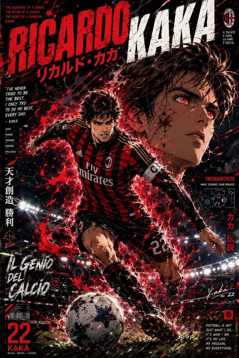 Anime Football Legend Poster preview image 1