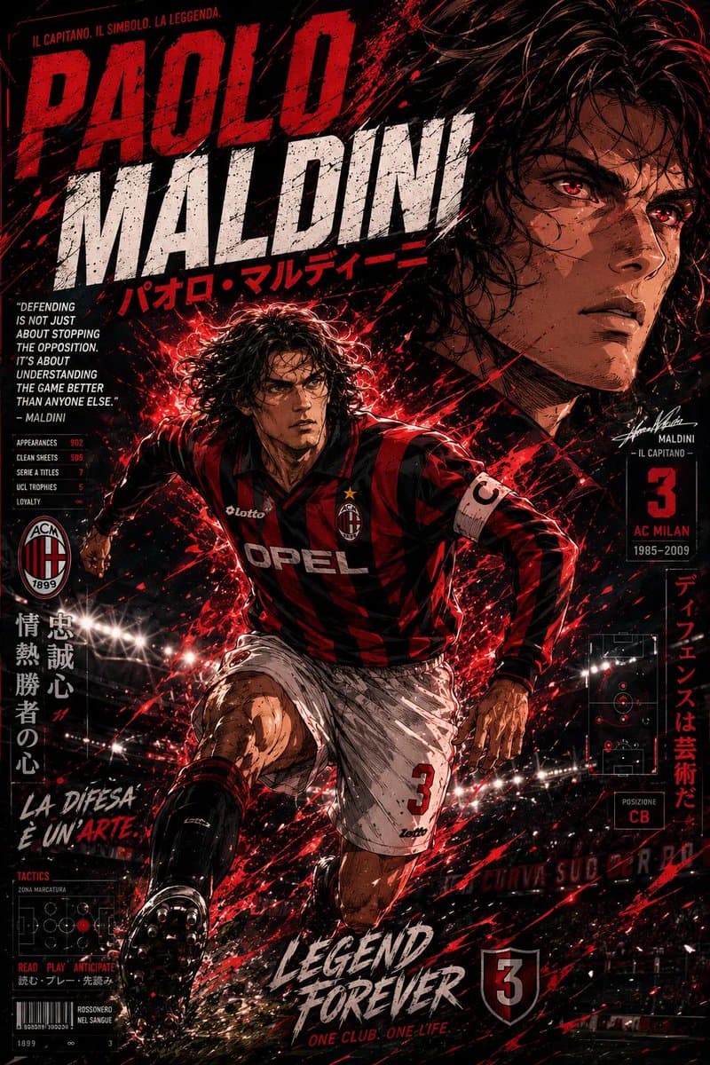 Anime Football Legend Poster preview image 2