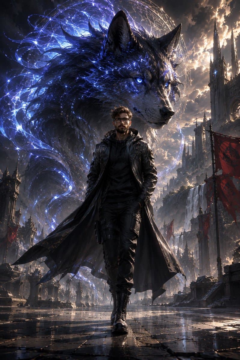 Epic Anime Worldview with Guardian Beast preview image 2