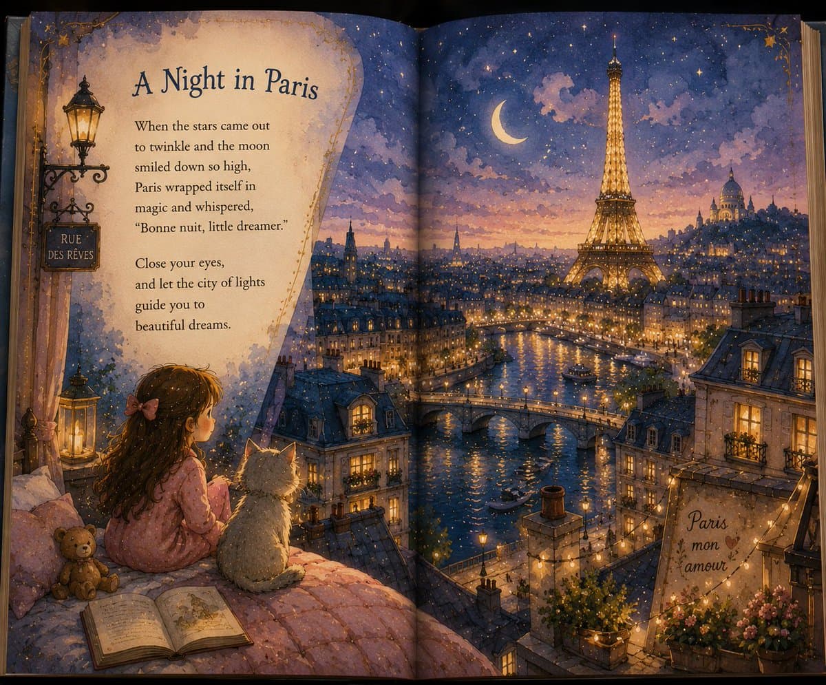 Magical Children's Storybook Illustration preview image 3
