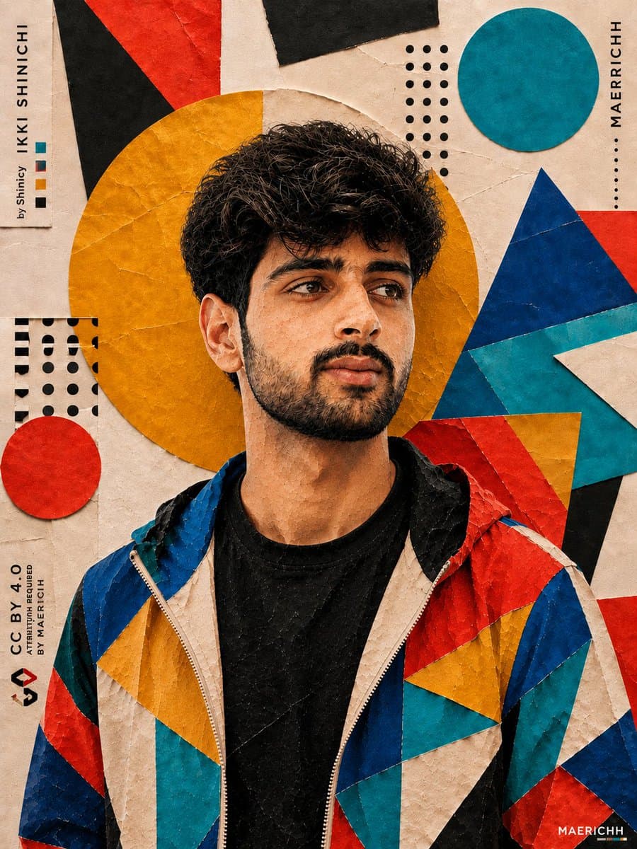 Bauhaus Artistic Fashion Portrait preview image 2