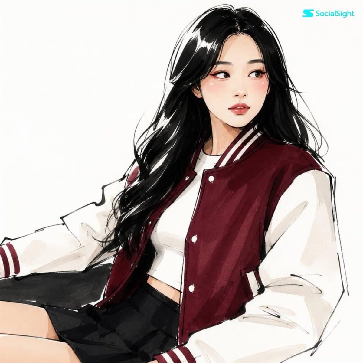 Fashion Editorial Illustration Sketch preview image 1