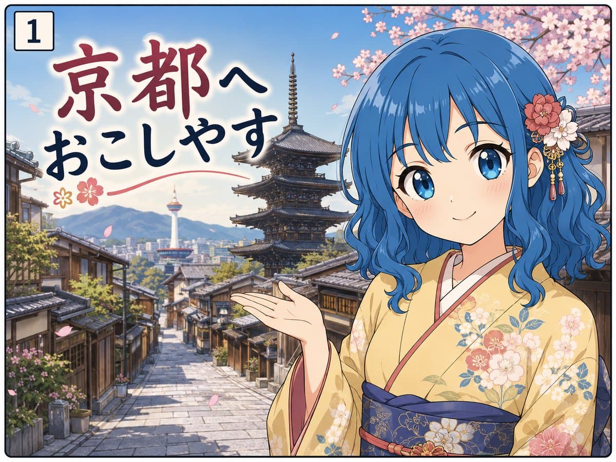 Kyoto Anime Travel Meme Panel preview image 1