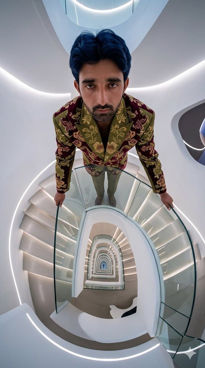 Fisheye Staircase Fashion Editorial preview image 1
