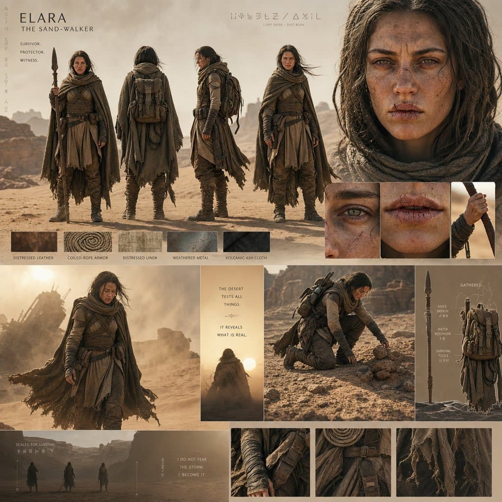 Desert World Cinematic Character Board preview image 1