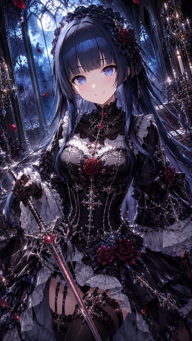 Elegant Gothic Lolita Character Transformation preview image 2