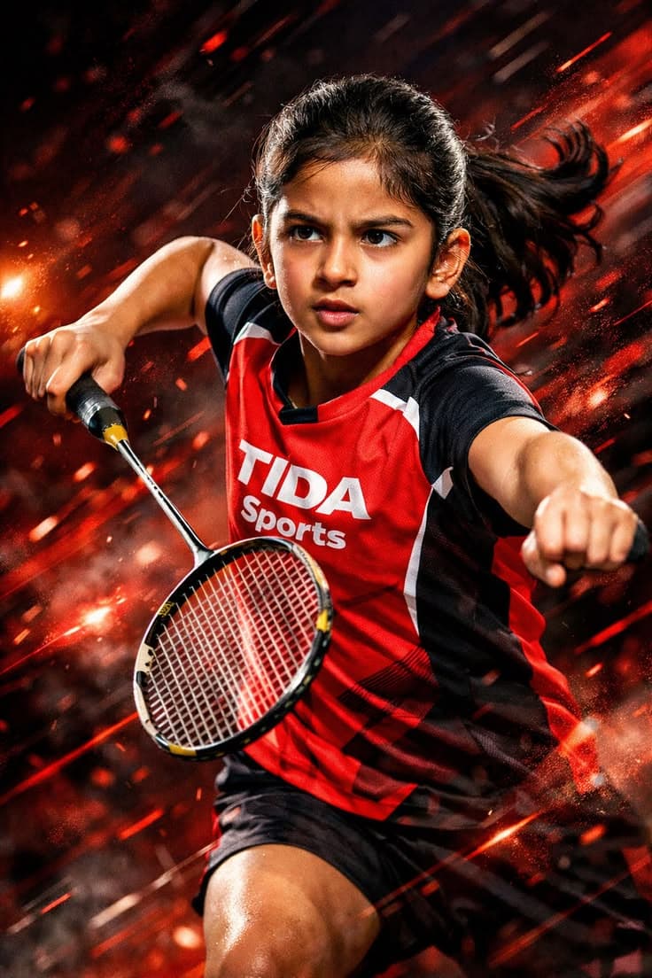 Dynamic Sports Action Portrait preview image 1