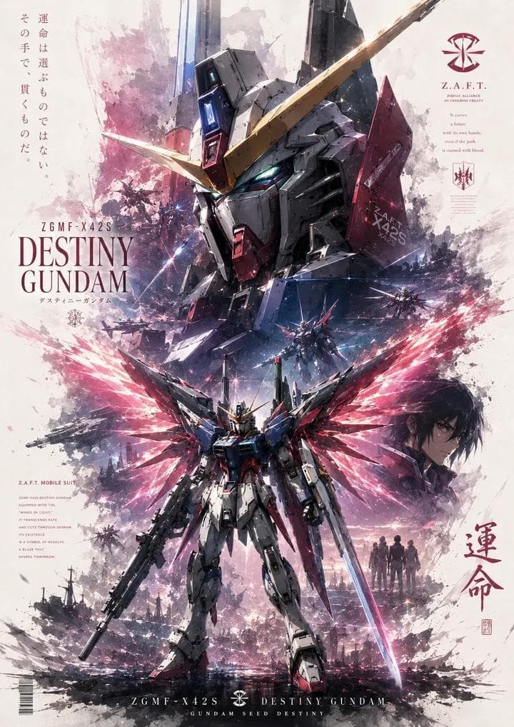 Mecha Anime Poster Art preview image 1