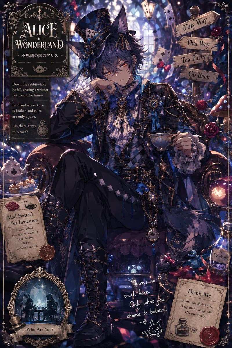 Gothic Alice Tea Party Poster preview image 1