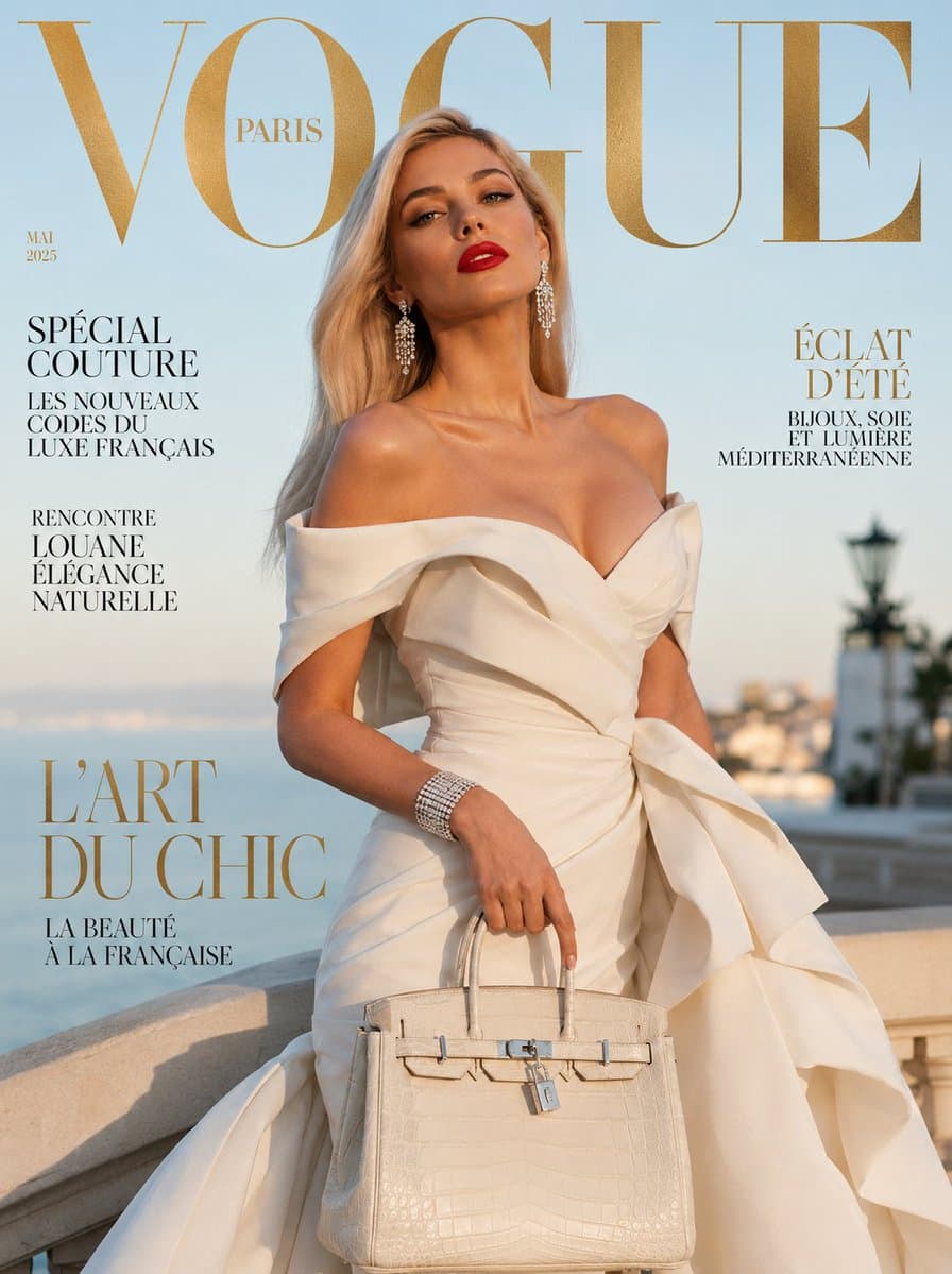 Vogue French Luxury Fashion Cover preview image 1