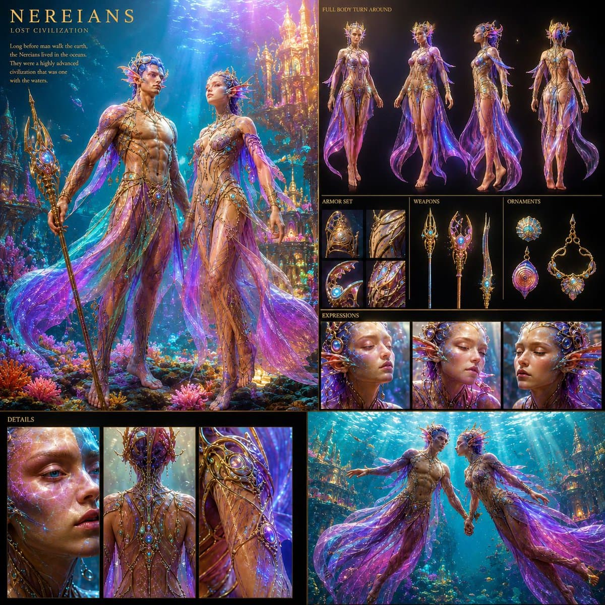 Underwater Civilization Character Board preview image 1