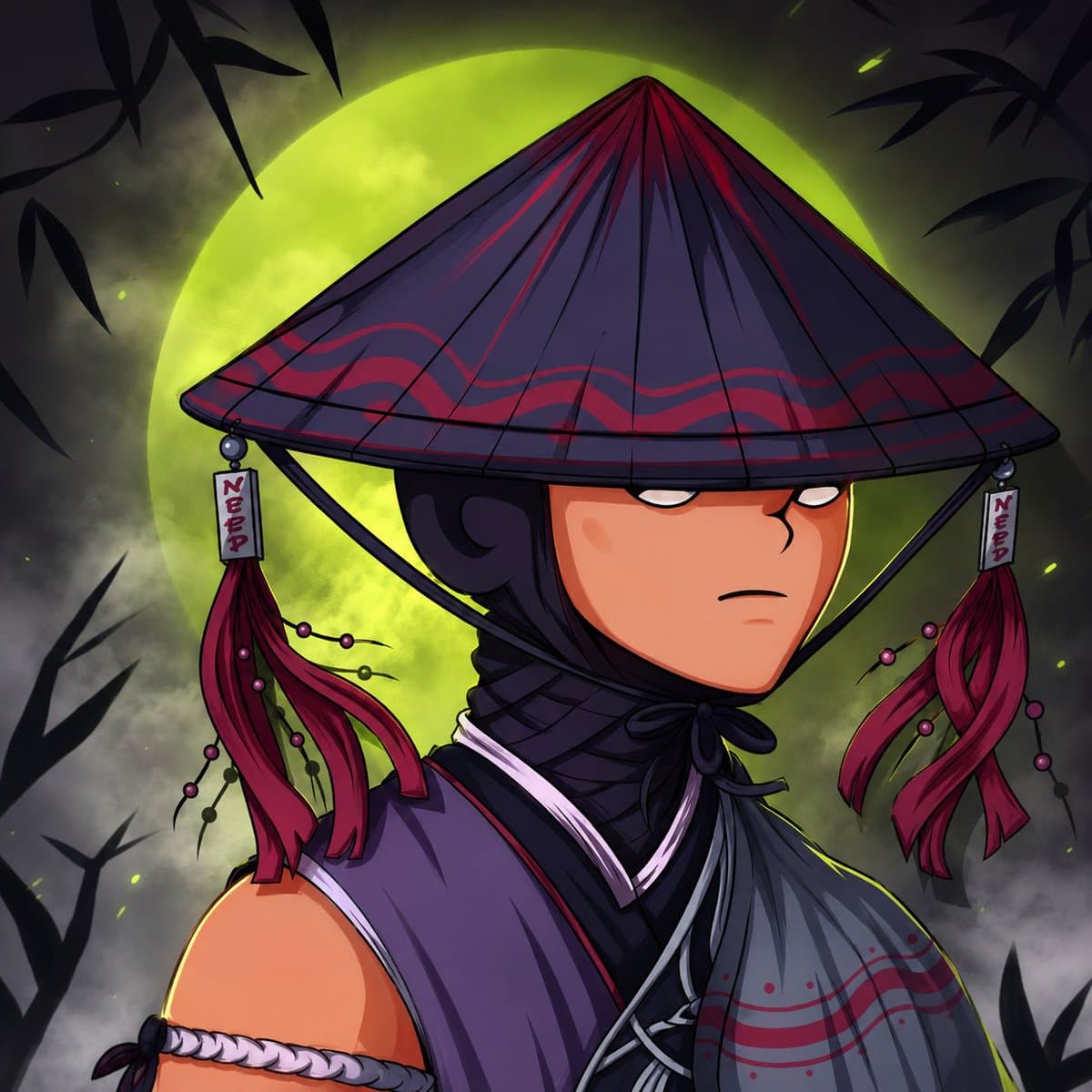 Cyberpunk Samurai and Ninja Art preview image 2