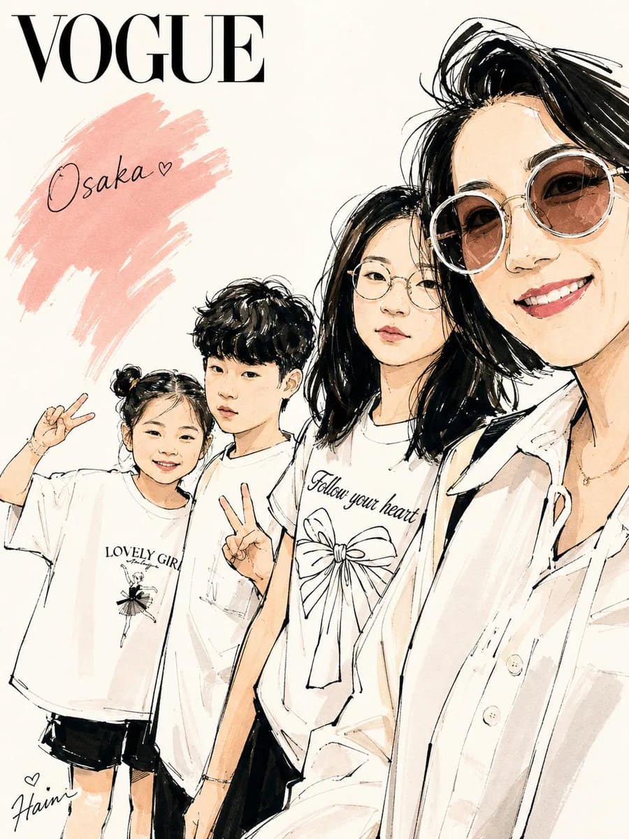 Vogue Style Watercolor Travel Illustration preview image 3