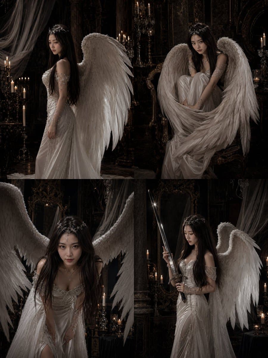 Gothic Angel Studio Portrait preview image 2