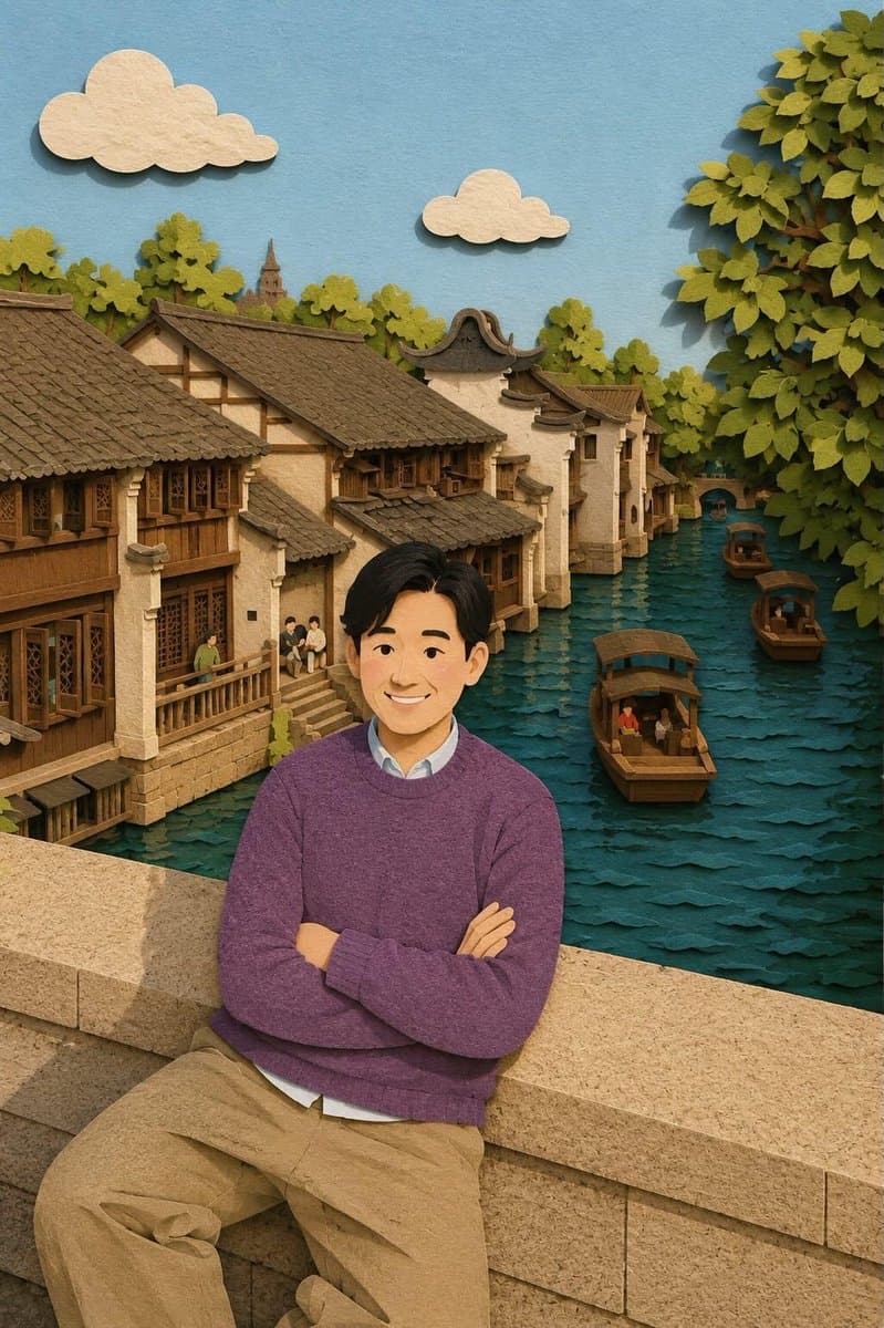 Whimsical Paper-Cut Travel Illustration preview image 3