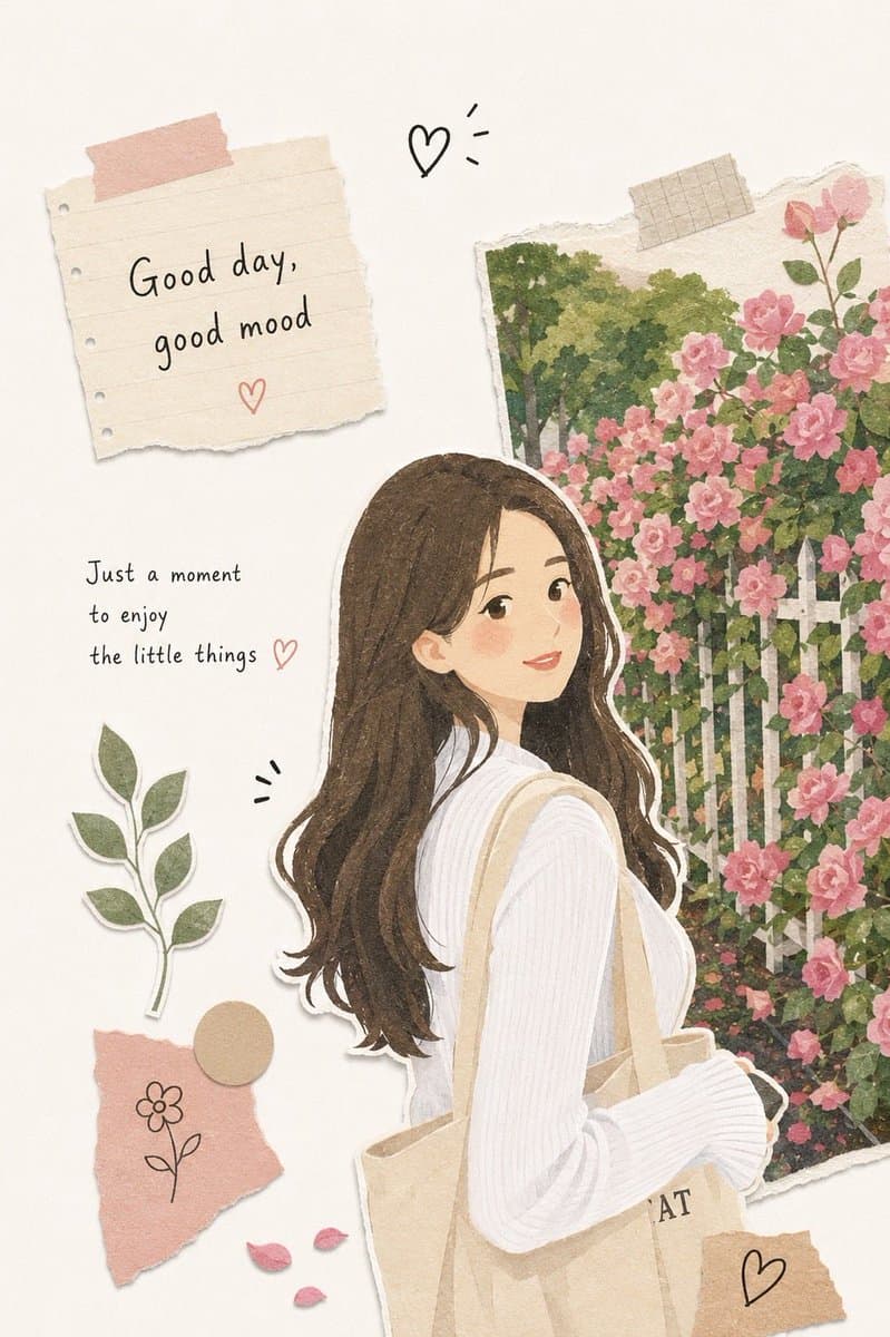 Photo to Kawaii Scrapbook Illustration preview image 1