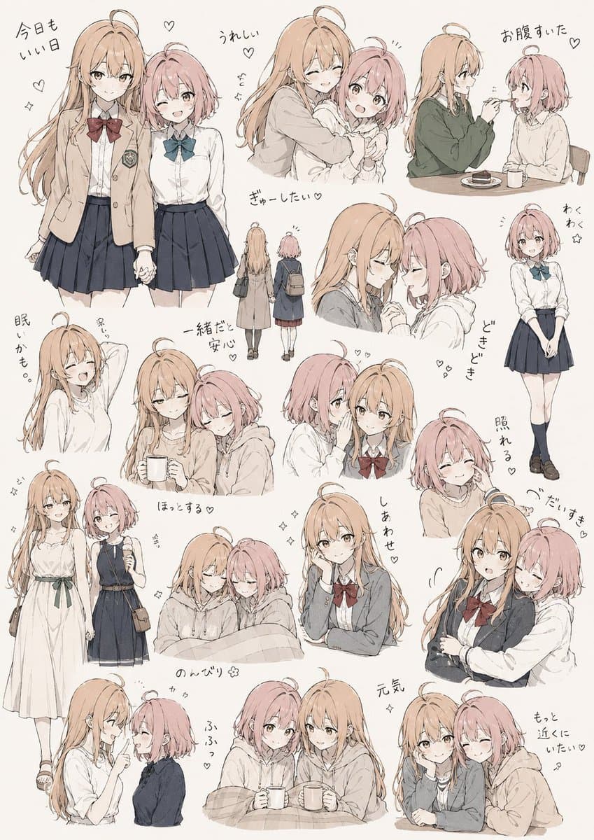Hand-Drawn Character Sticker Sheet Prompt preview image 2