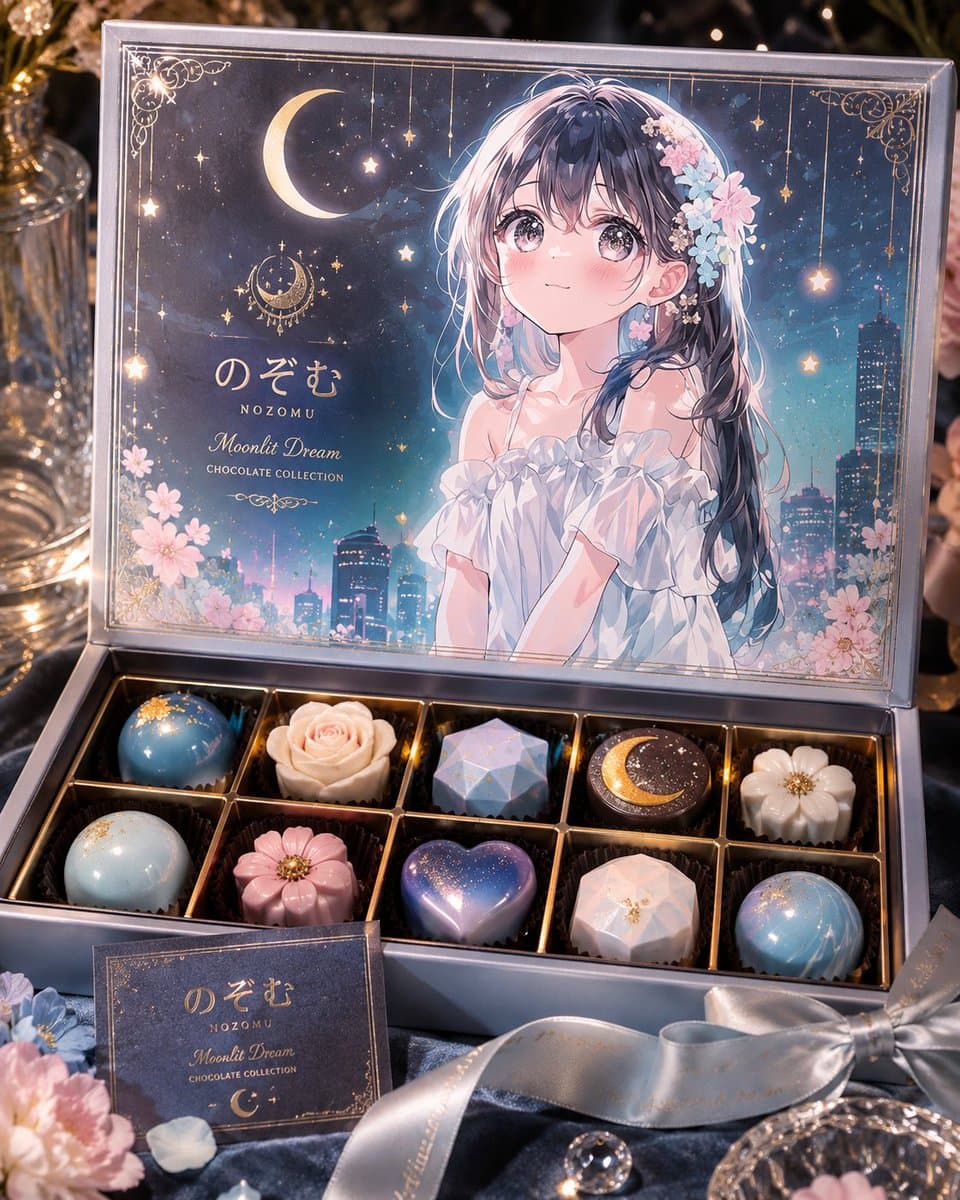 Moonlit Anime Chocolate Box preview image 1