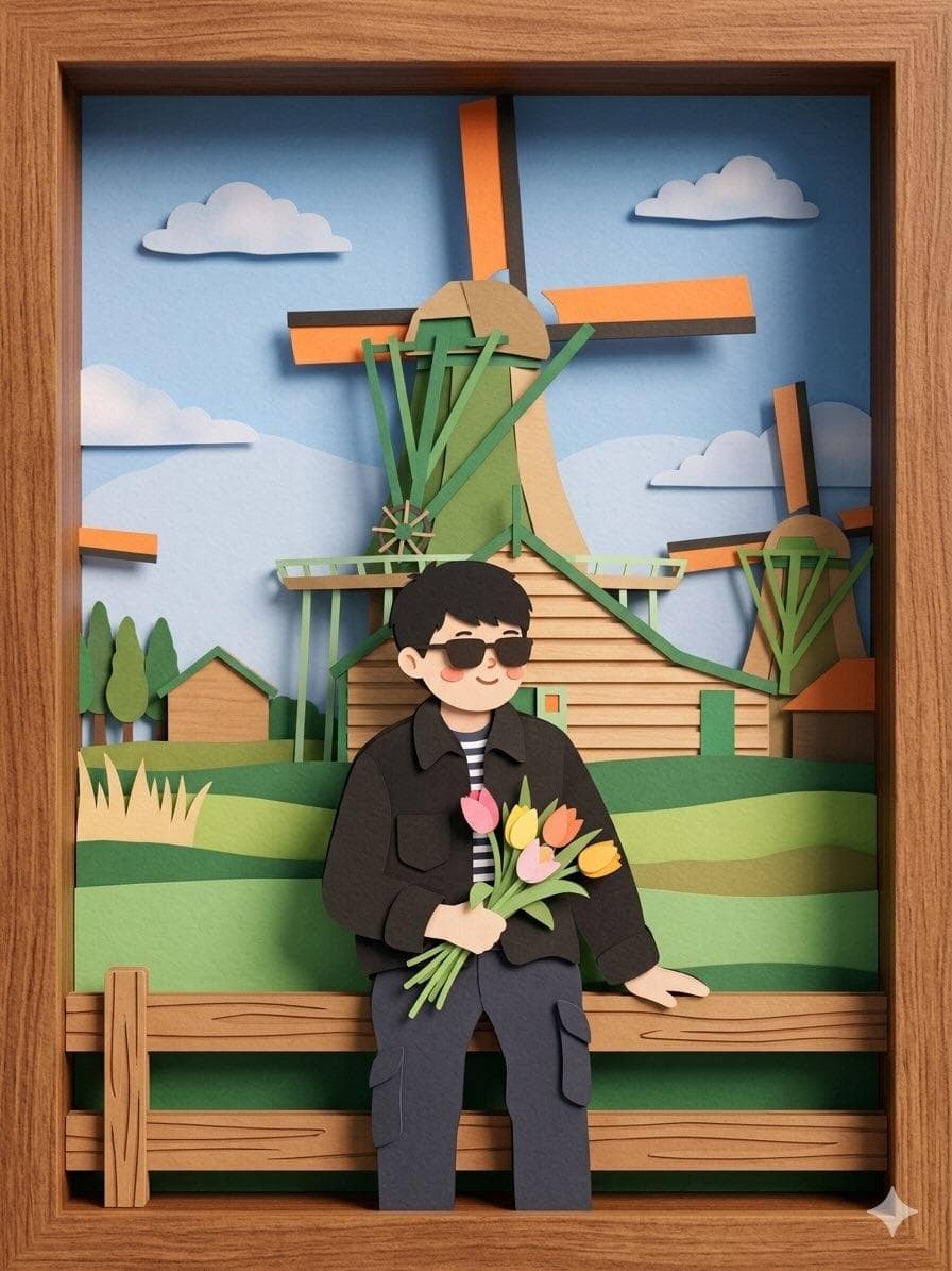 Paper-cut Layered Illustration Style preview image 1