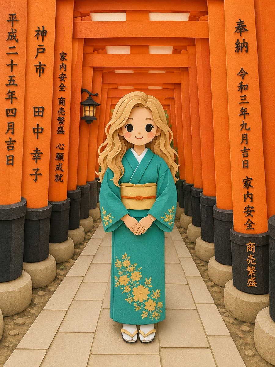 Papercraft Diorama Style Illustration preview image 1