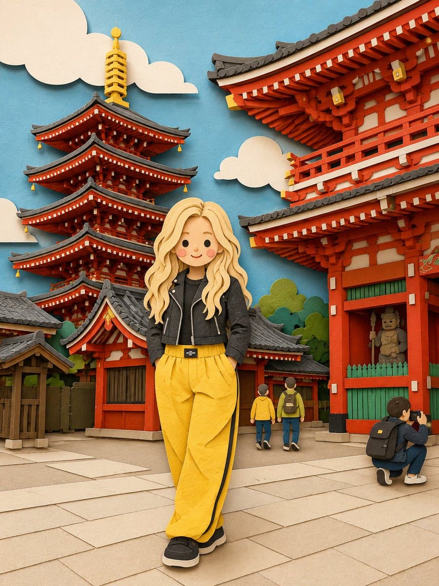 Papercraft Diorama Style Illustration preview image 2