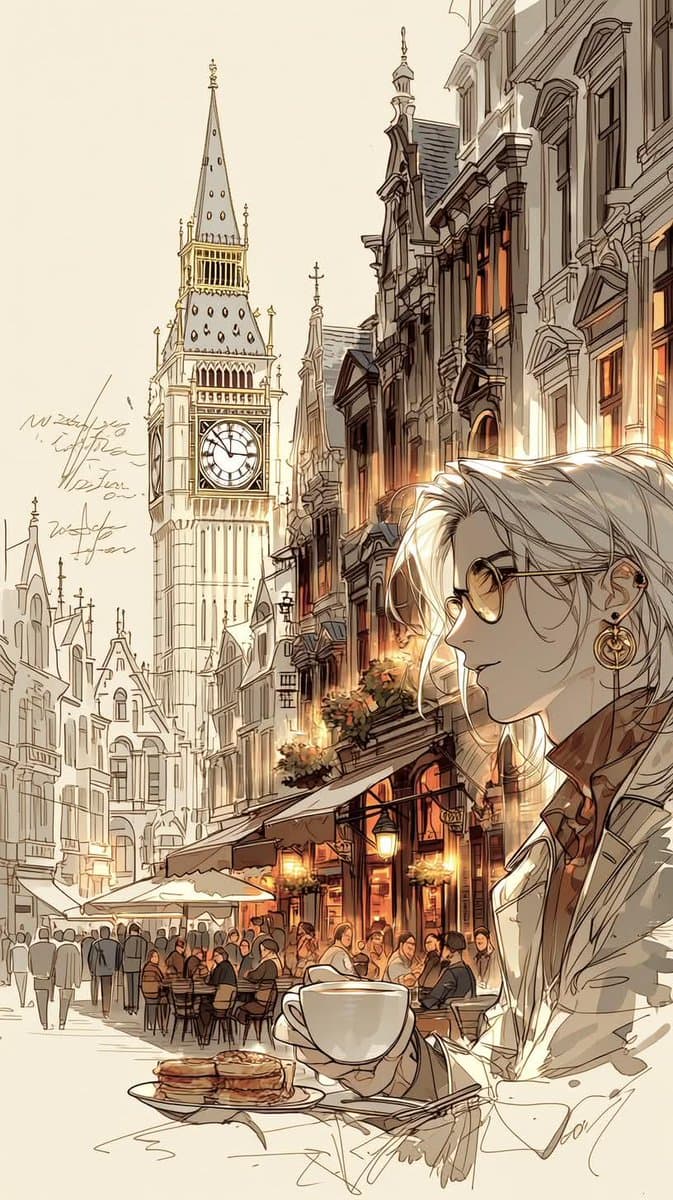 European City Travel Illustration preview image 2