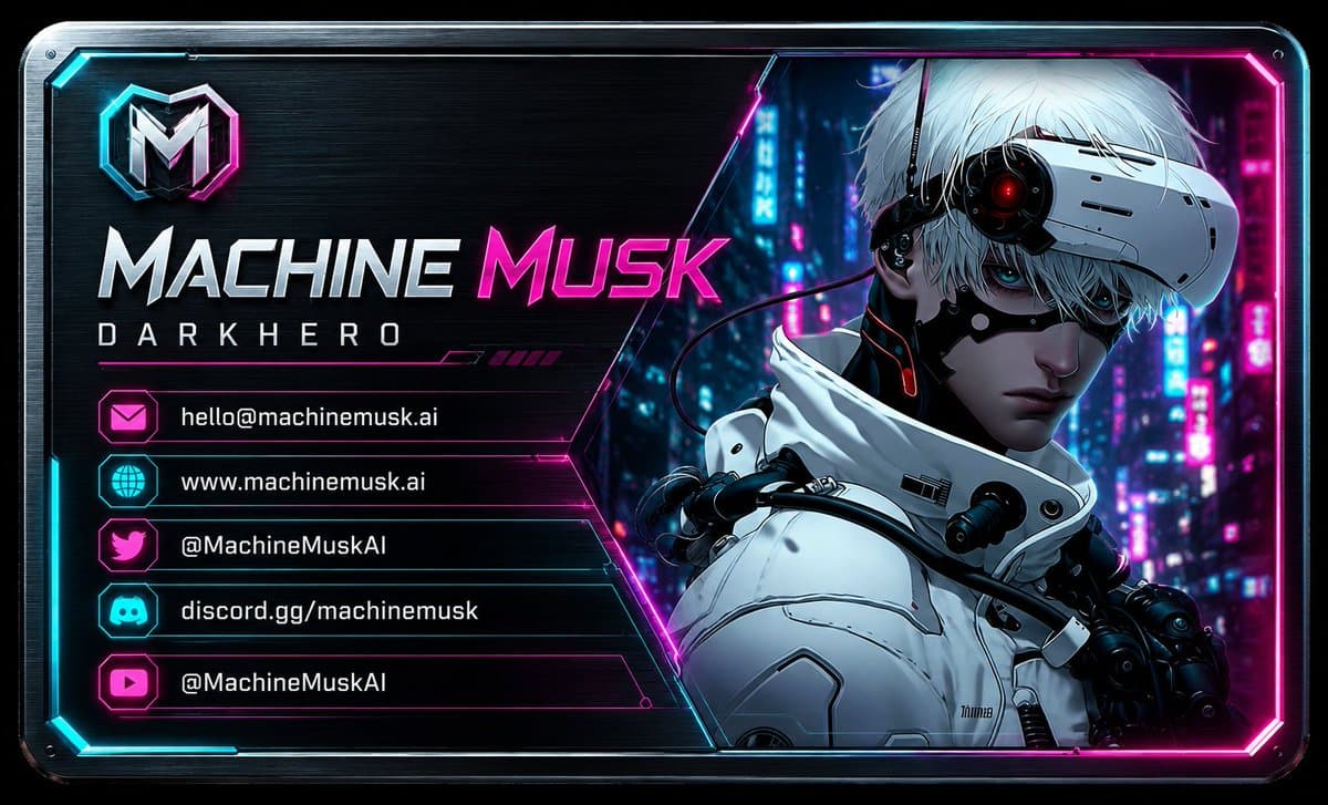 Cyberpunk AI Creator Business Card preview image 1