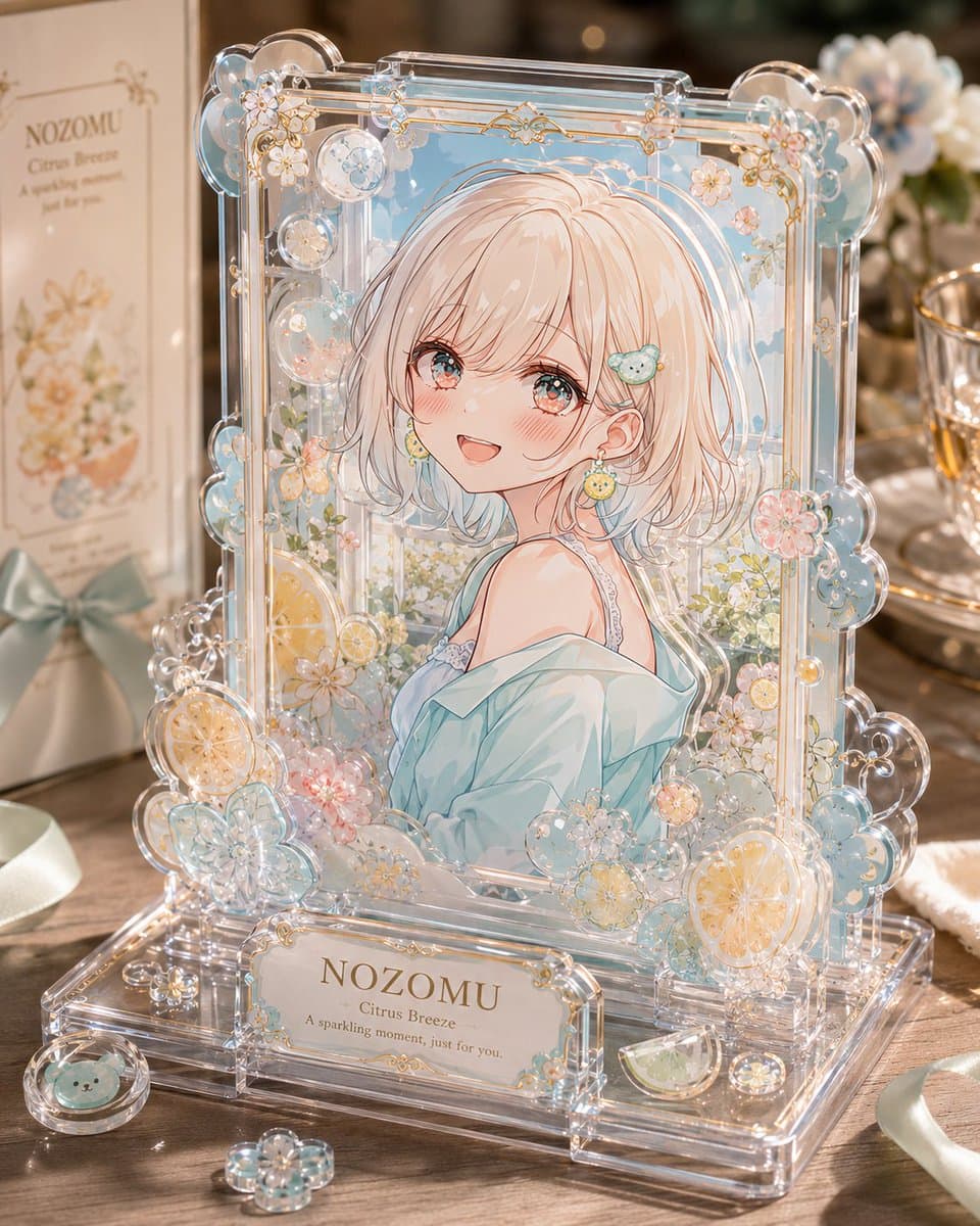Layered Acrylic Catmaid Postcard Display preview image 3