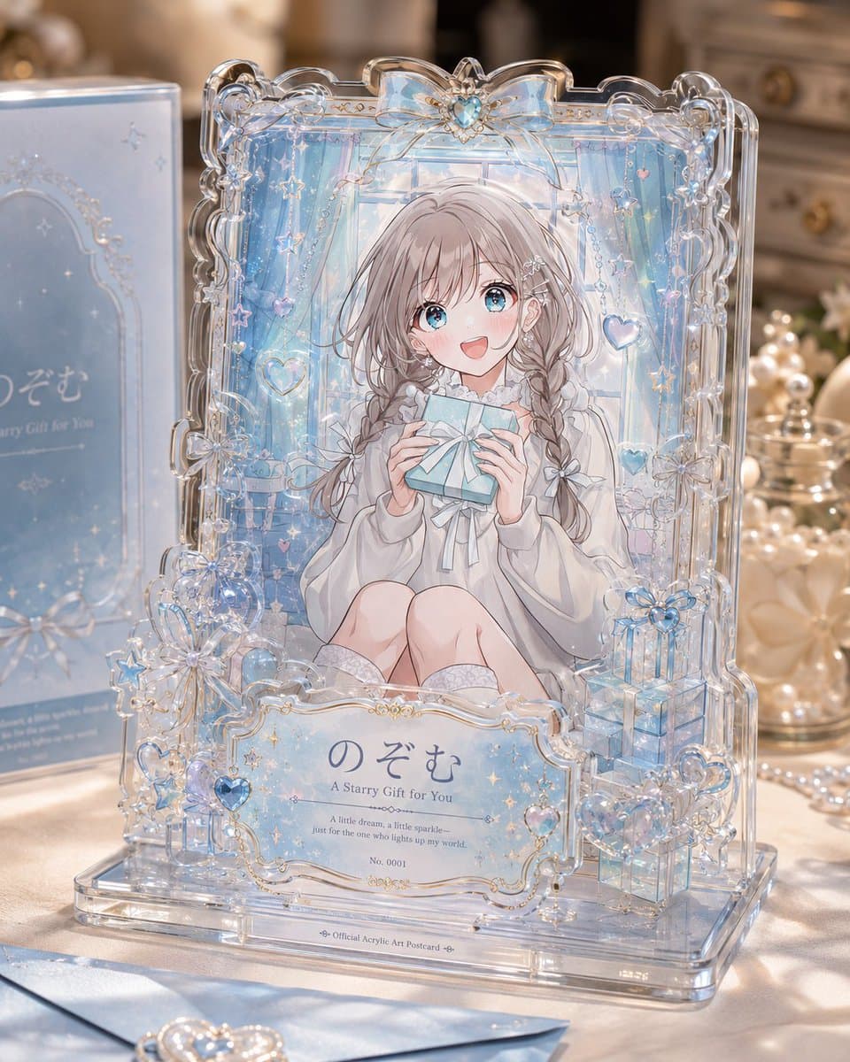 Layered Acrylic Catmaid Postcard Display preview image 4