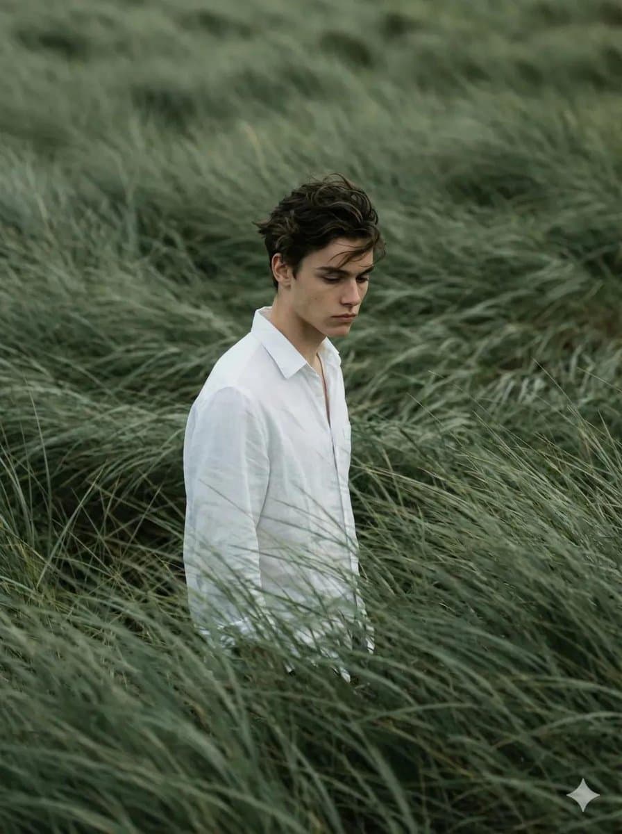 Cinematic Meadow Editorial Portrait preview image 2