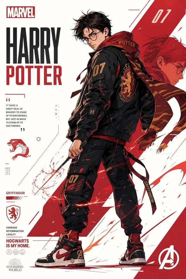 Marvel-Style Harry Potter Poster preview image 1