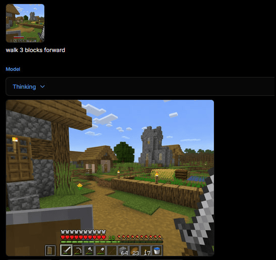 Minecraft Gameplay in AI Generator UI preview image 2