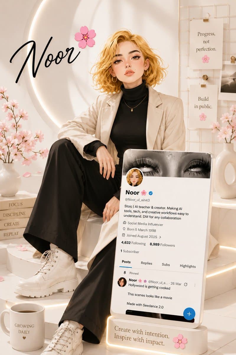 Luxury Influencer Branding Poster preview image 1