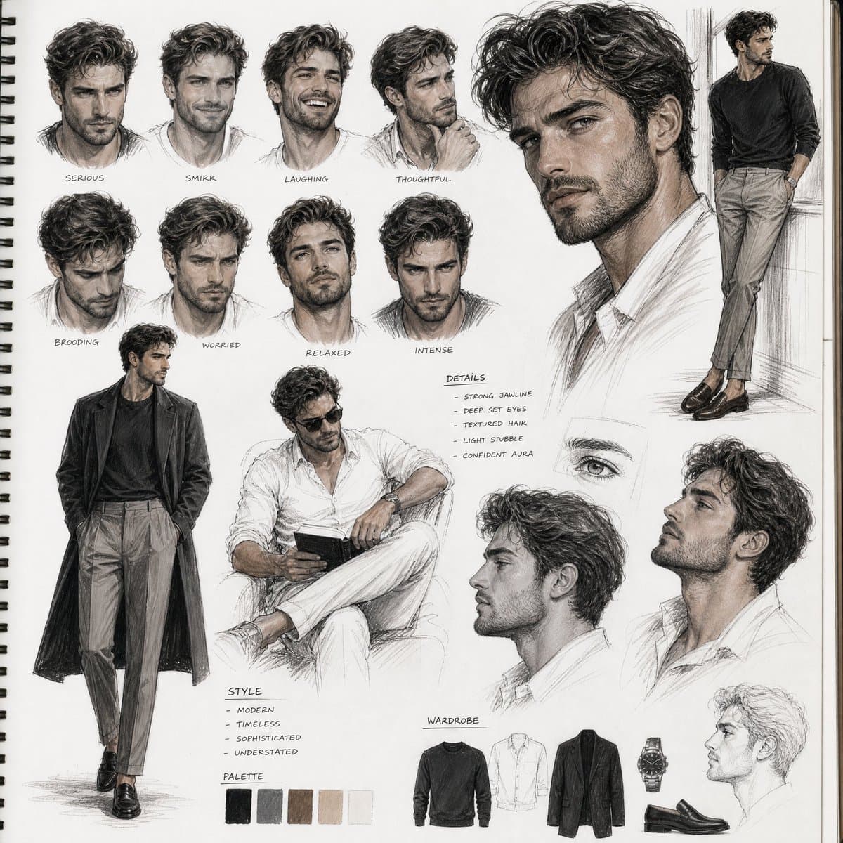 Sketchbook Character Study Board preview image 1