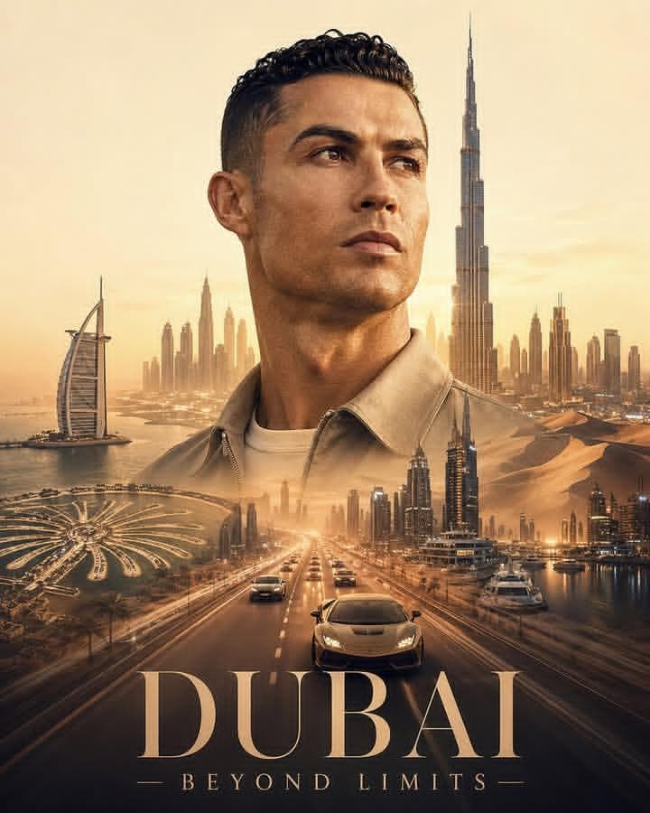 Double Exposure Dubai Cityscape Poster preview image 1