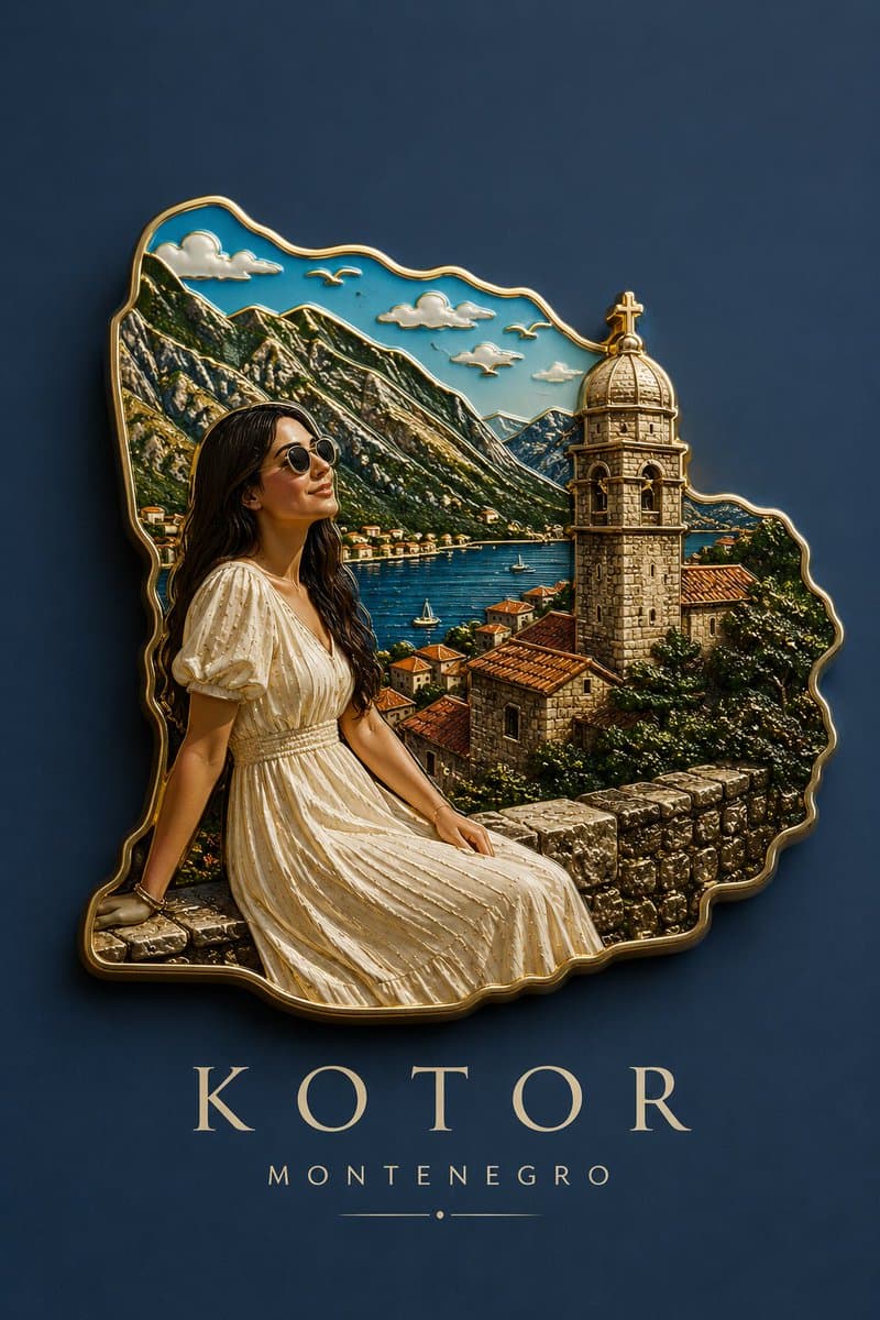 Handmade Enamel Souvenir Magnet preview image 2
