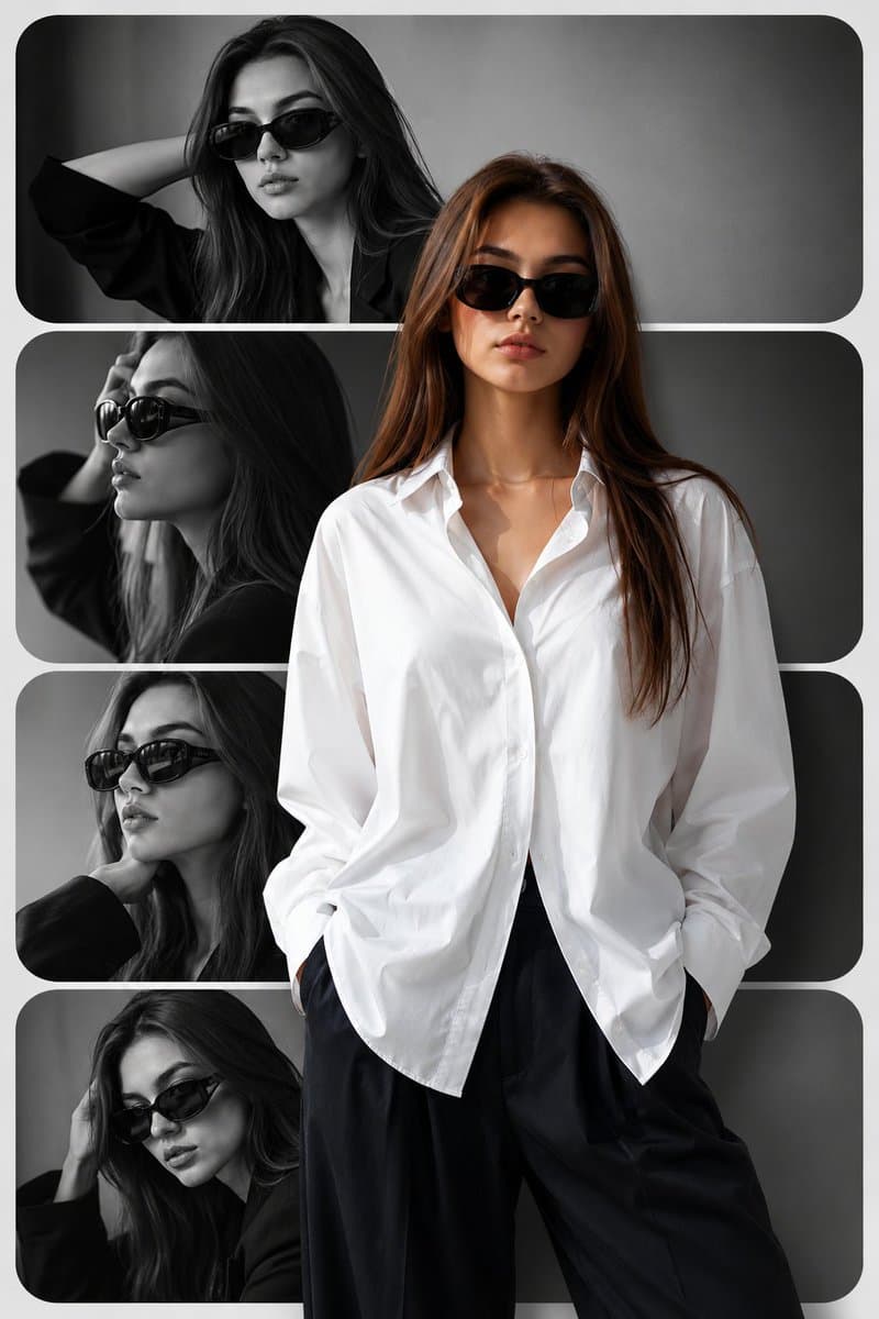 Editorial Fashion Collage Poster preview image 1