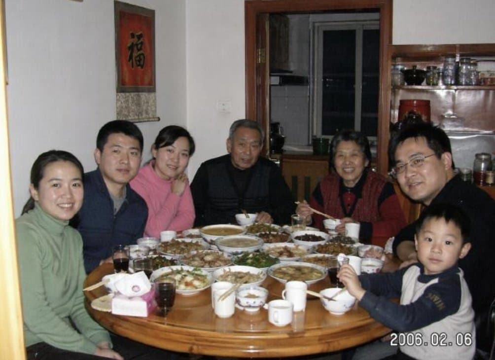 Anonymized 2000s Family Dinner Photo preview image 1