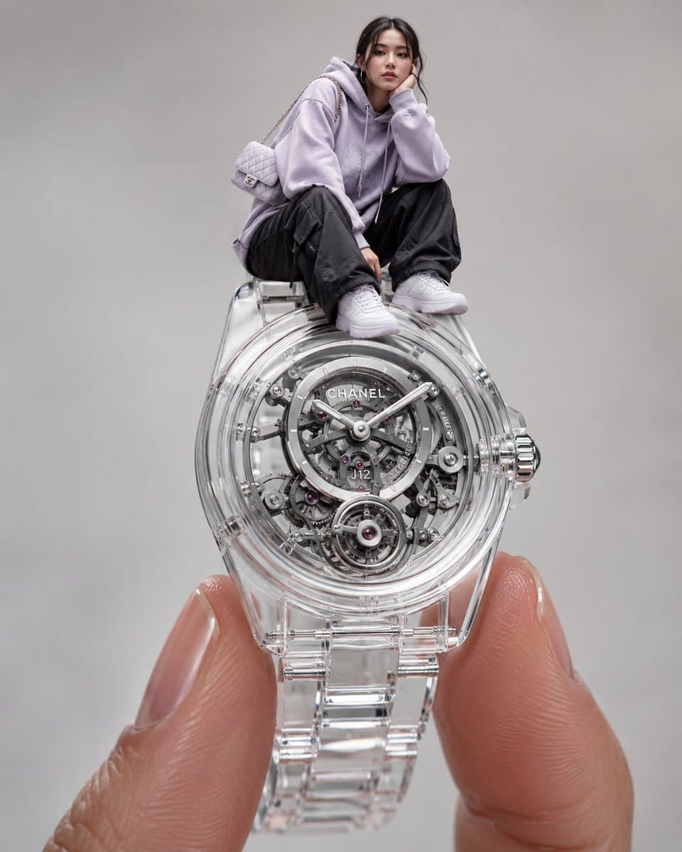 Surreal Luxury Wristwatch Fashion Campaign preview image 1