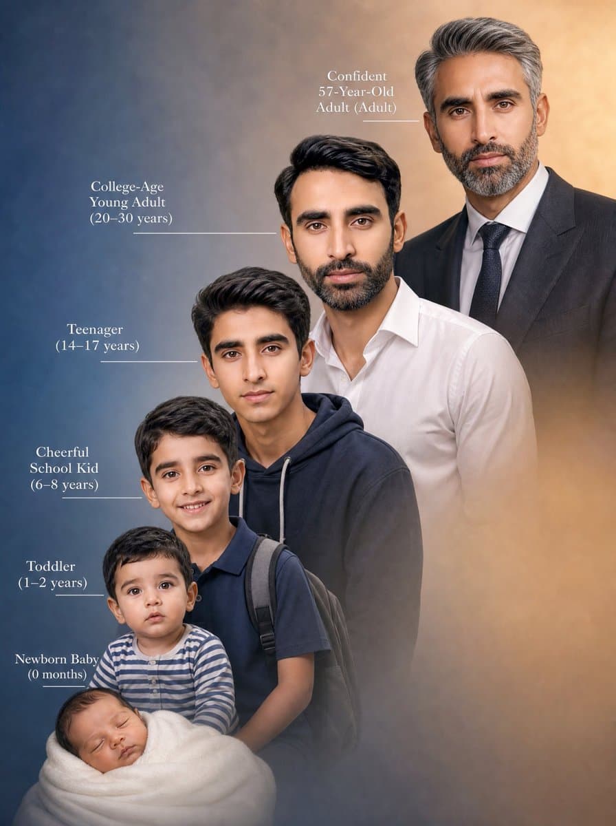 Life Stages Composite Portrait preview image 1
