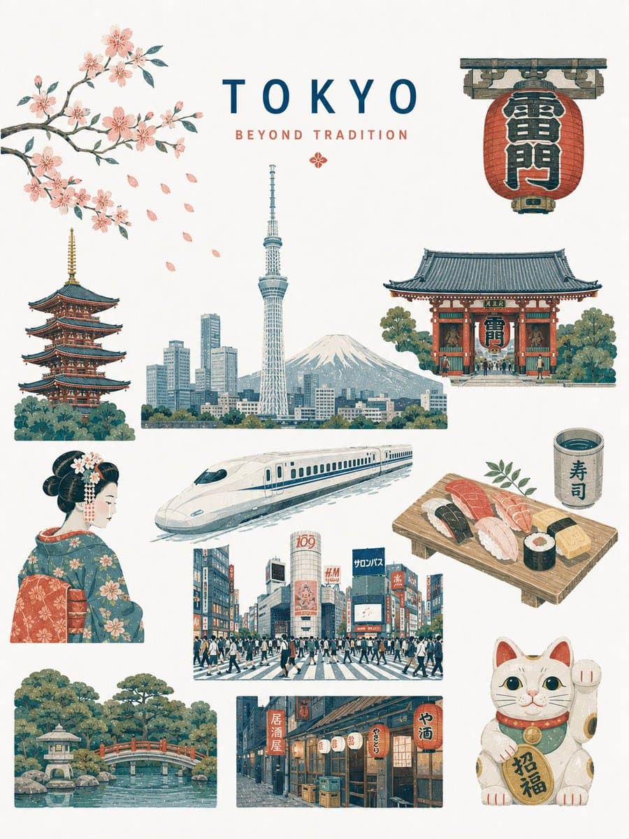 Mid-century Editorial Illustration preview image 4