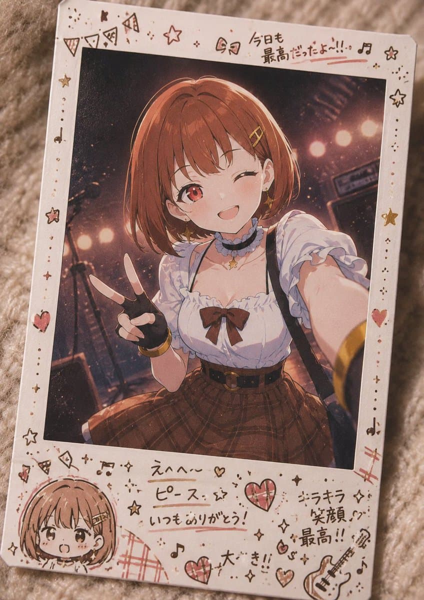 Decorated Cheki Anime Portrait preview image 2