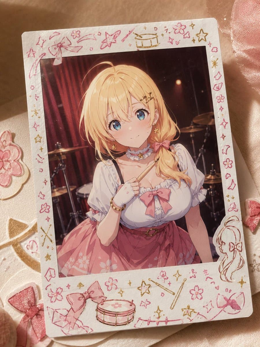 Decorated Cheki Anime Portrait preview image 4