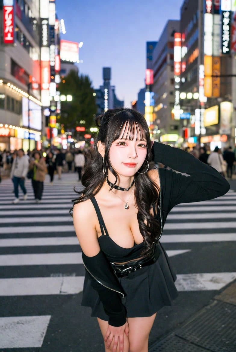 Neon City Portrait With Face Block preview image 2