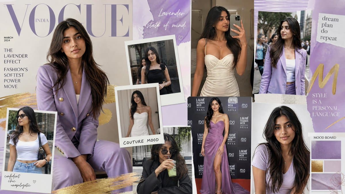 Lavender Vogue Fashion Mood Board preview image 1
