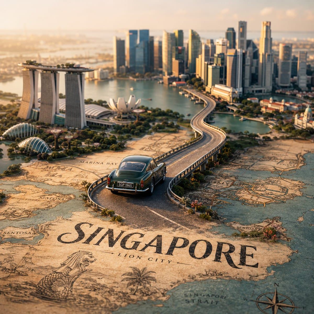 Tilt-Shift City Map Scene preview image 1