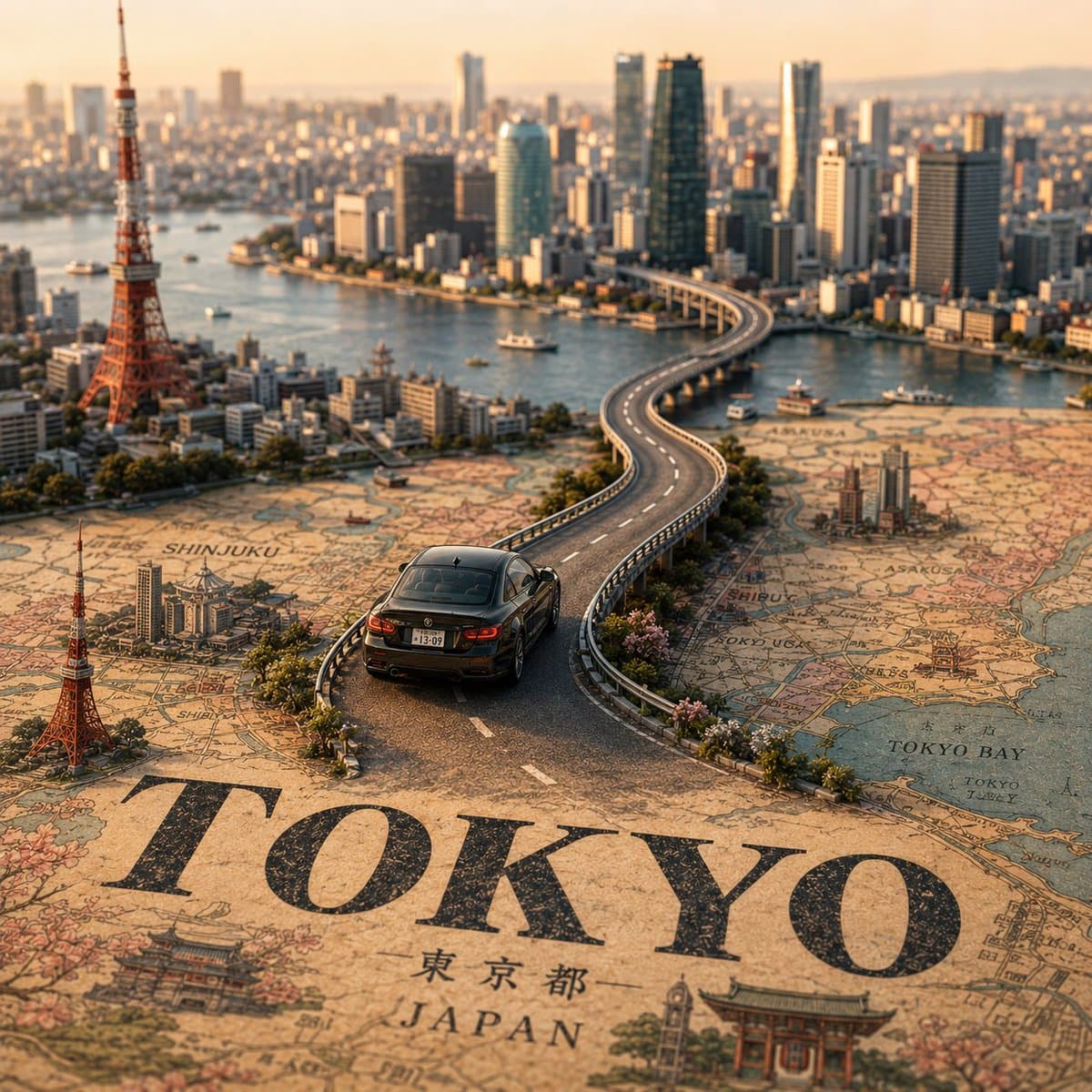 Tilt-Shift City Map Scene preview image 2